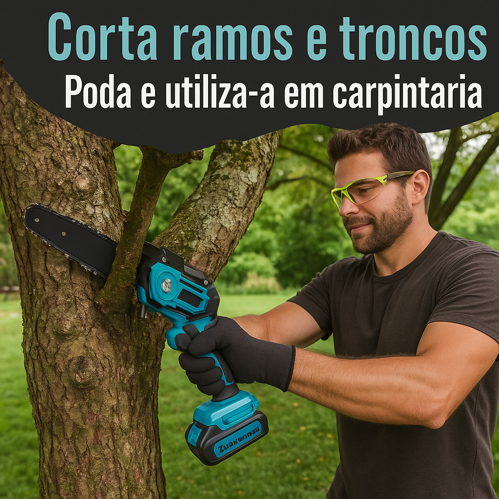Motosierra Eléctrica Potencia Compacta